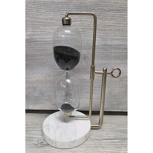 Hourglass Sand Timer with Marble Base B2